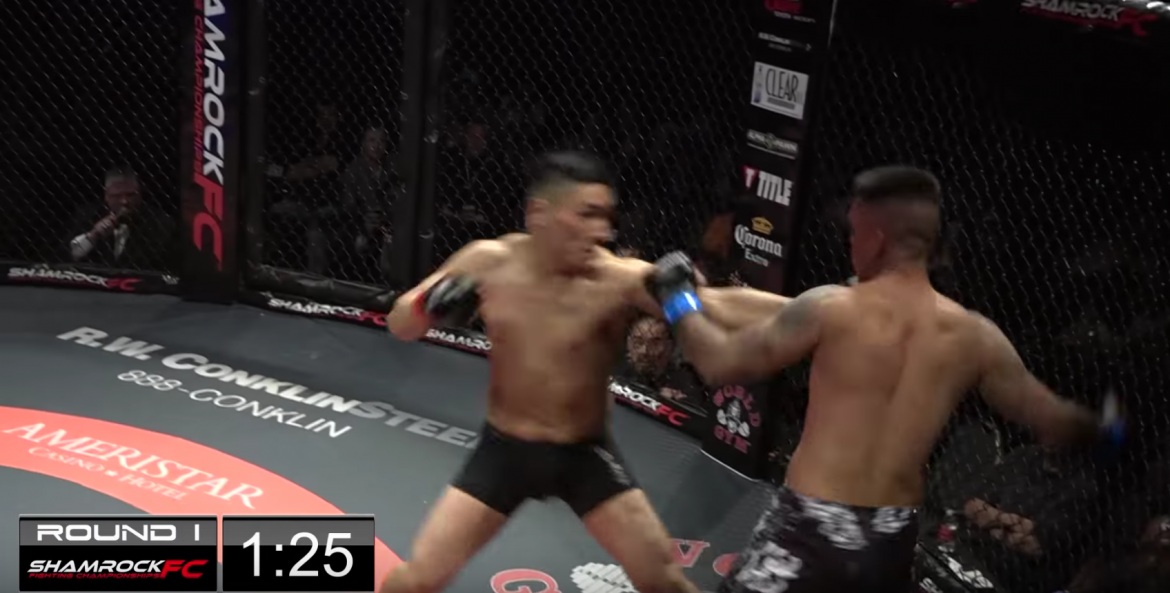 Video. Noskaties kā MMA cīkstoņi vienlaicīgi nokautē viens otru